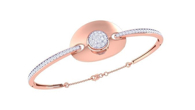 Diamond Disc High Jewelry Italian Bracelets 3dm stl obj gltf 3D print model