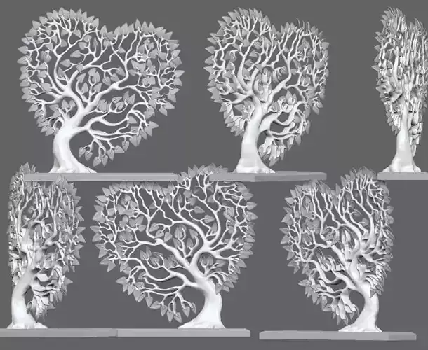 Heart Tree 3D print model
