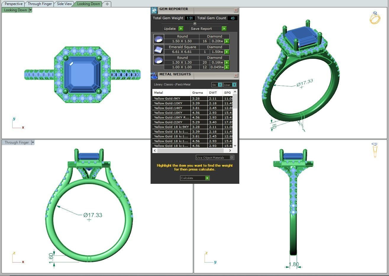 Engagement ring Mia ascher 3D print model_3