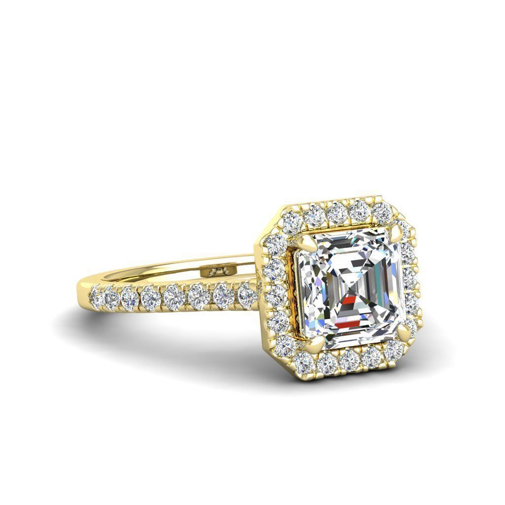 Engagement ring Mia ascher 3D print model_12