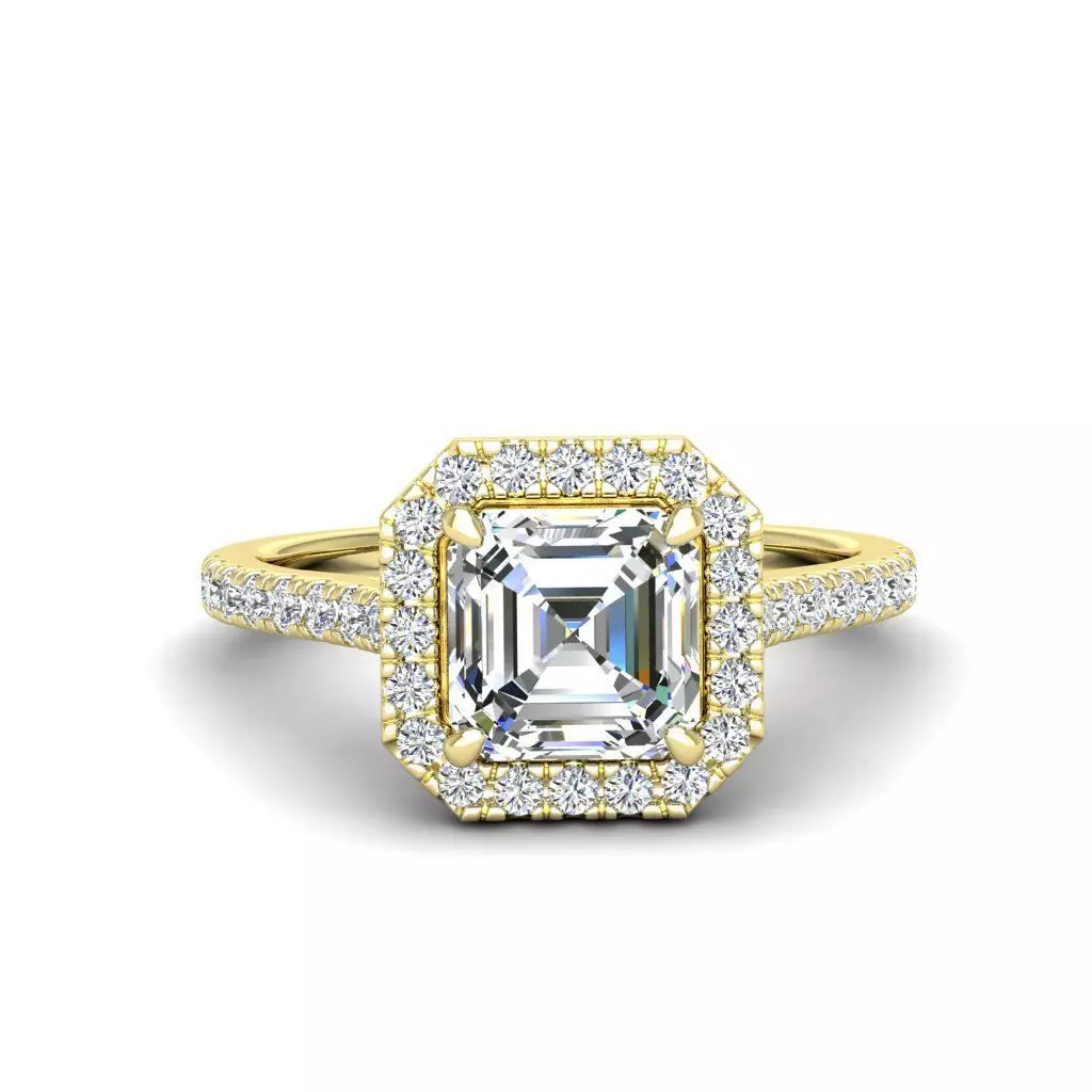 Engagement ring Mia ascher 3D print model_0