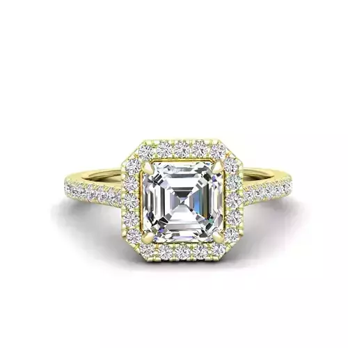 Engagement ring Mia ascher 3D print model