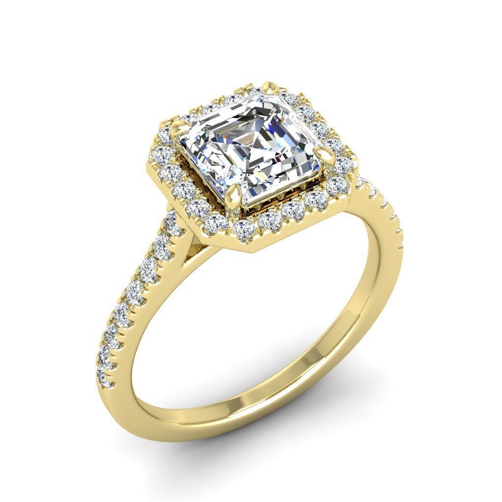 Engagement ring Mia ascher 3D print model_24