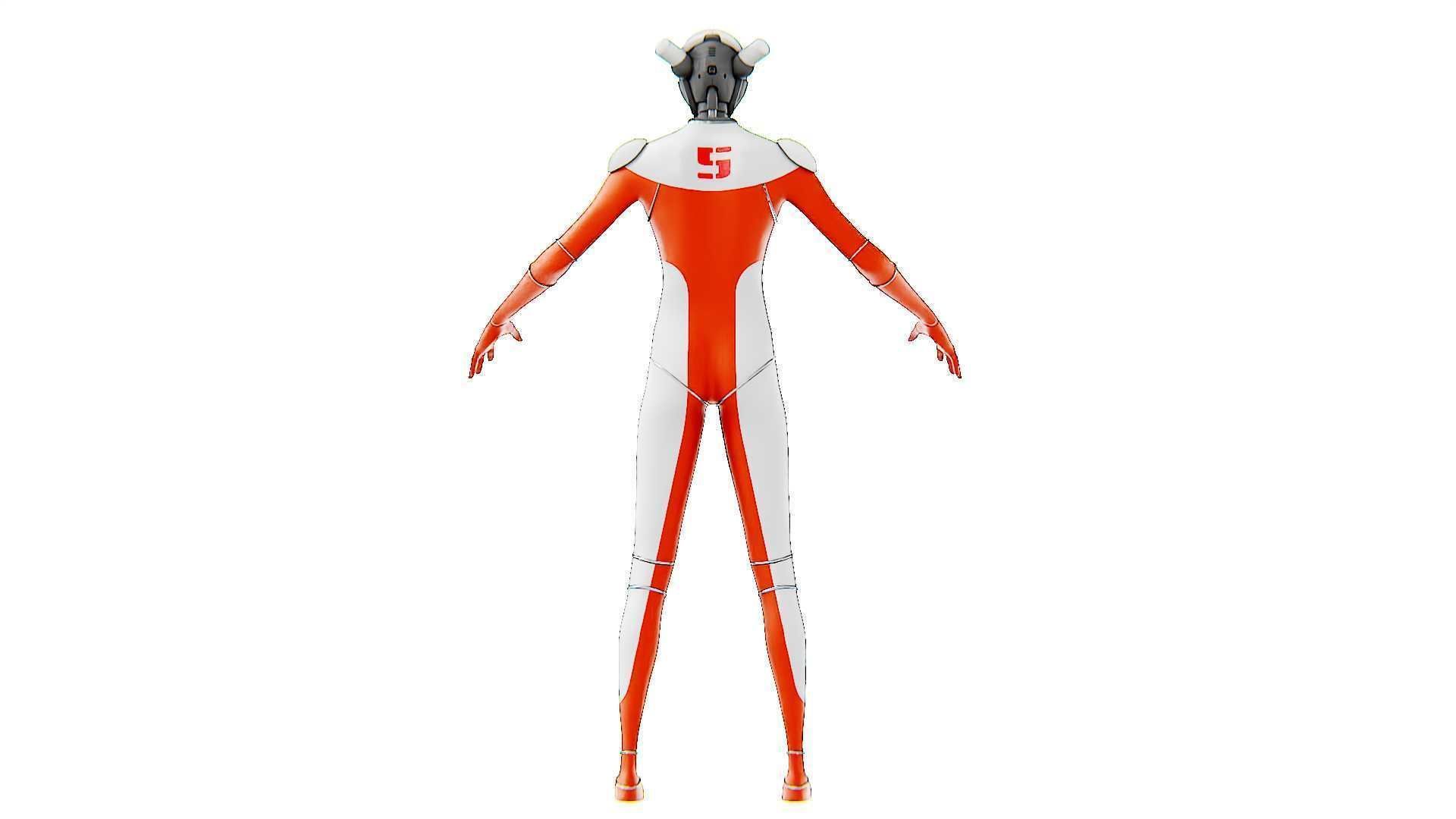 TESLA ROBOT V-3  RIGGED 3D model_24