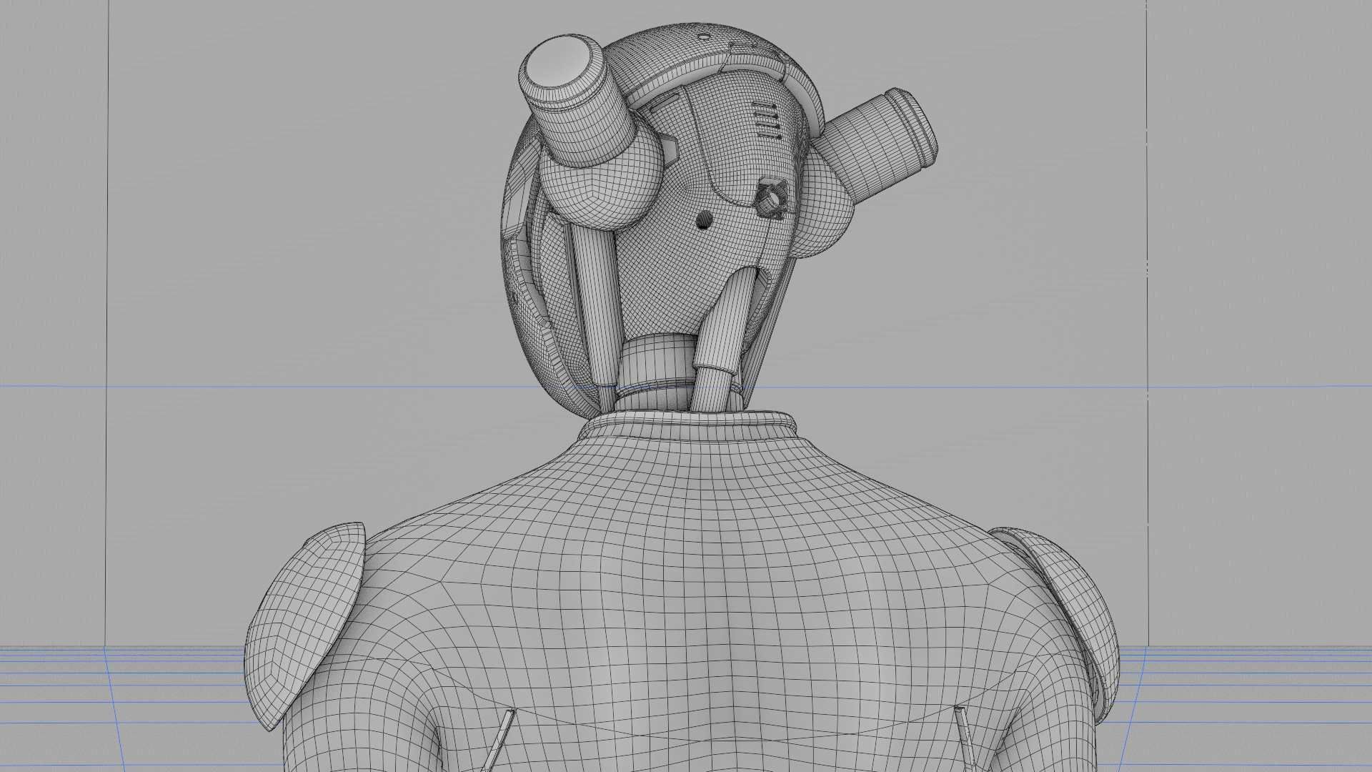 TESLA ROBOT V-3  RIGGED 3D model_40