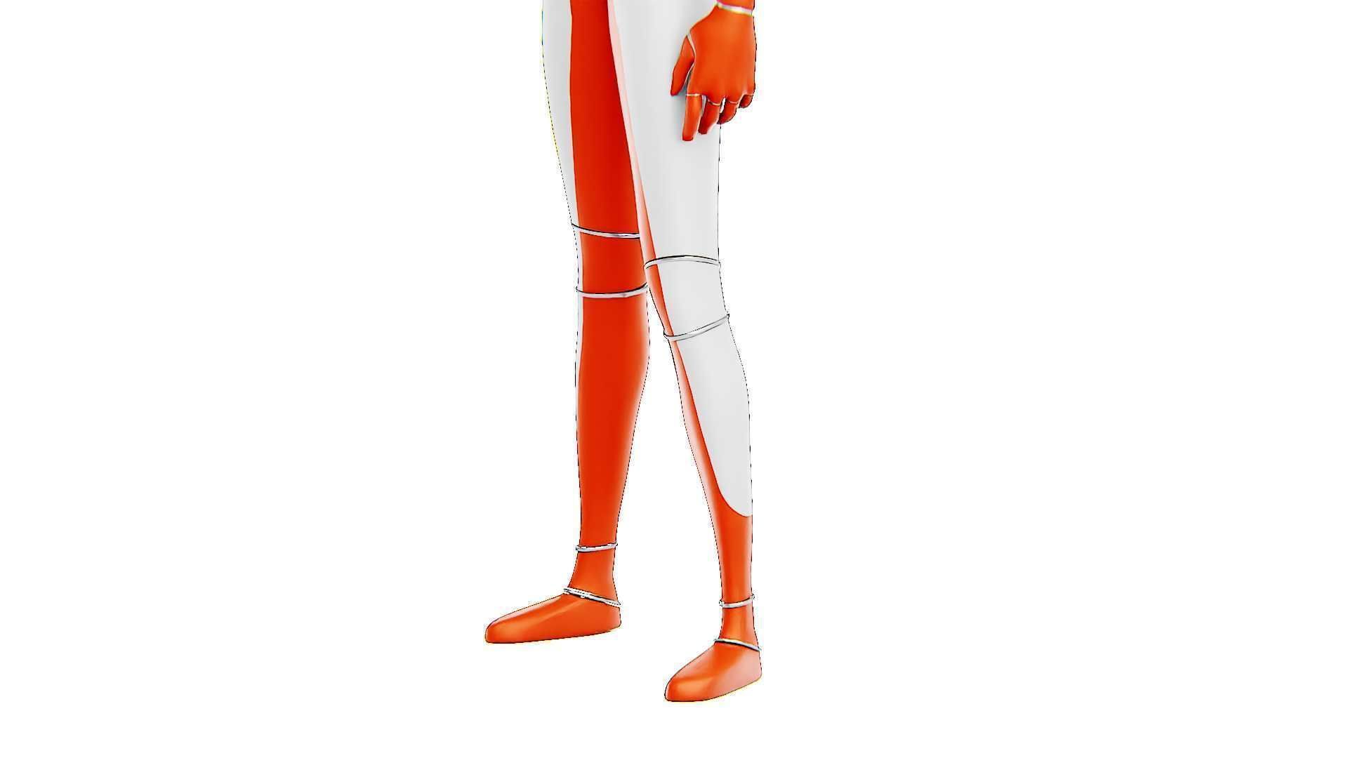 TESLA ROBOT V-3  RIGGED 3D model_21