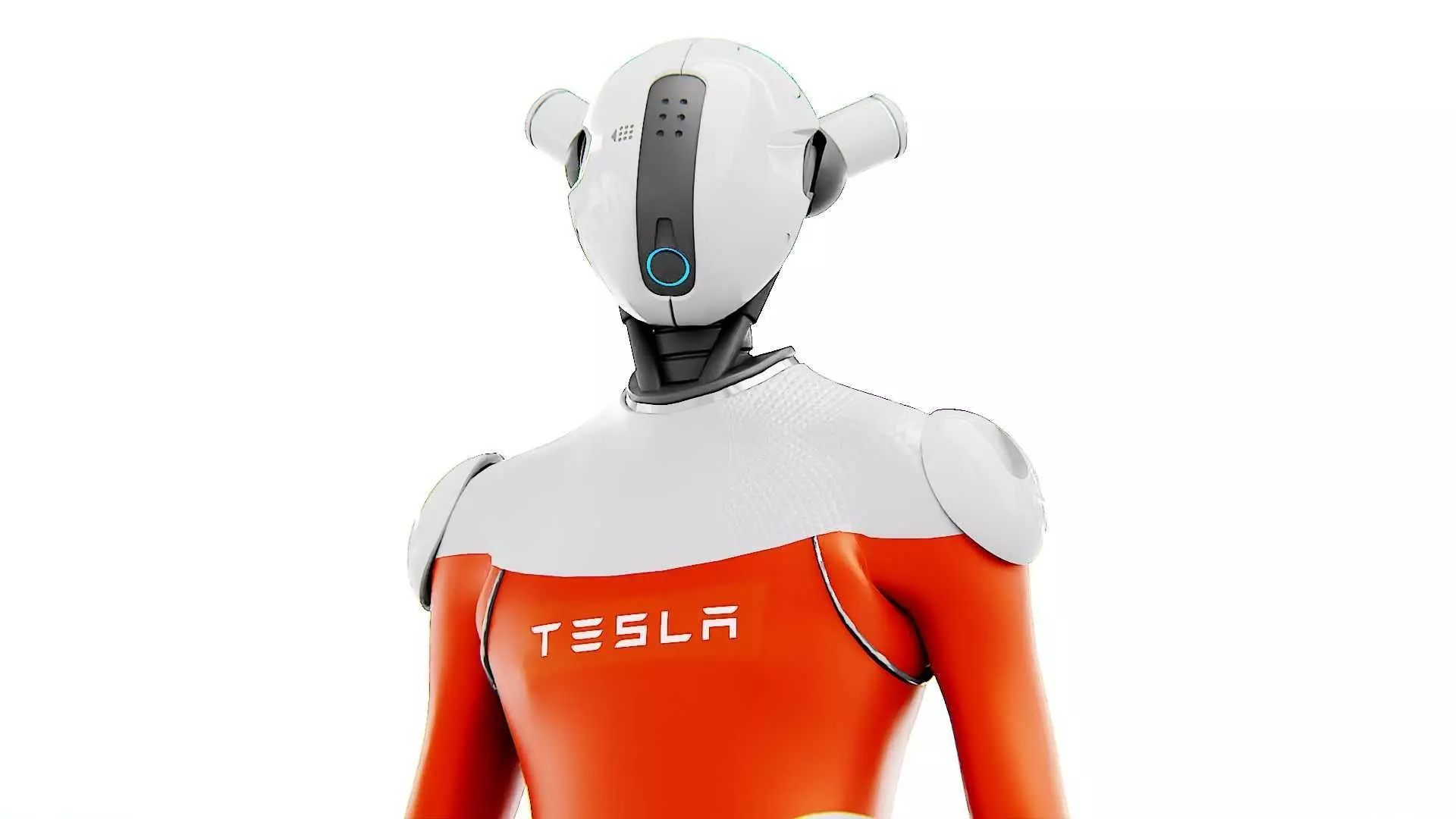 TESLA ROBOT V-3  RIGGED 3D model_0