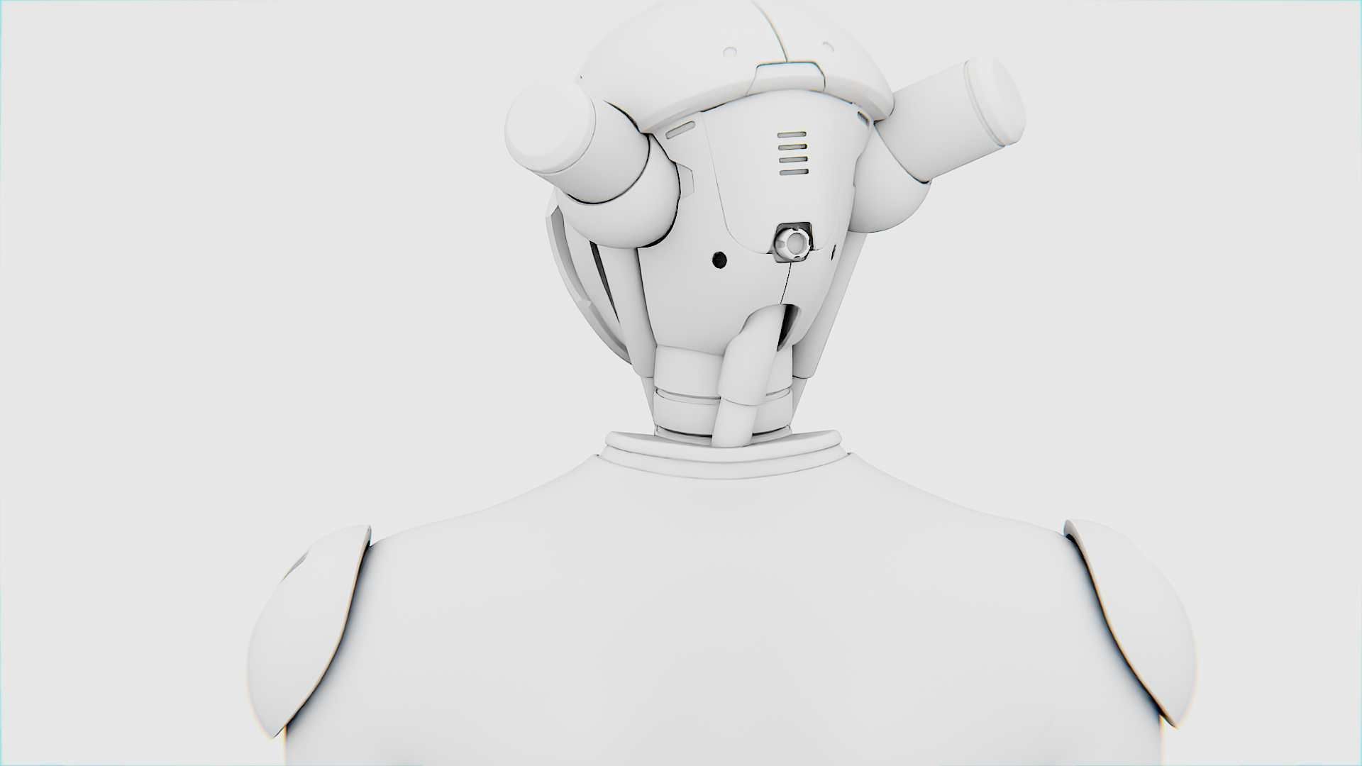 TESLA ROBOT V-3  RIGGED 3D model_33