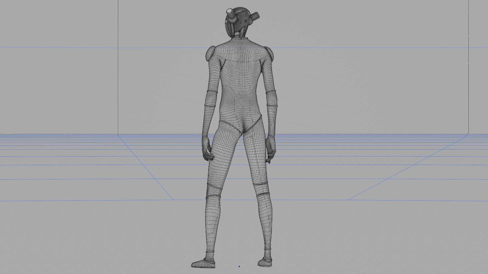 TESLA ROBOT V-3  RIGGED 3D model_41