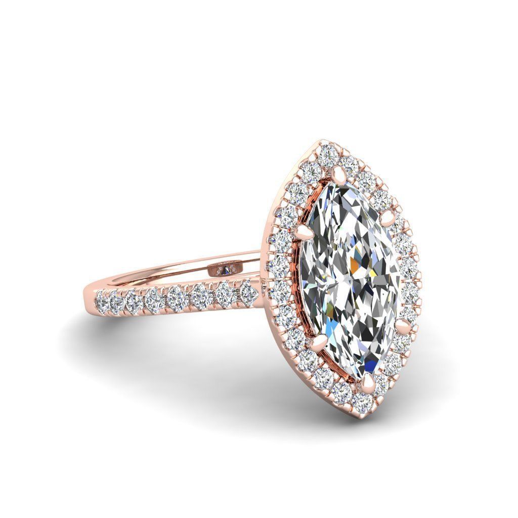 Engagement ring Mia marquise 3D print model_25