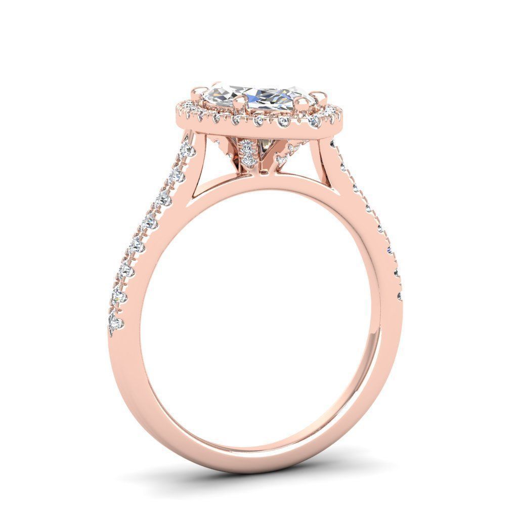 Engagement ring Mia marquise 3D print model_16