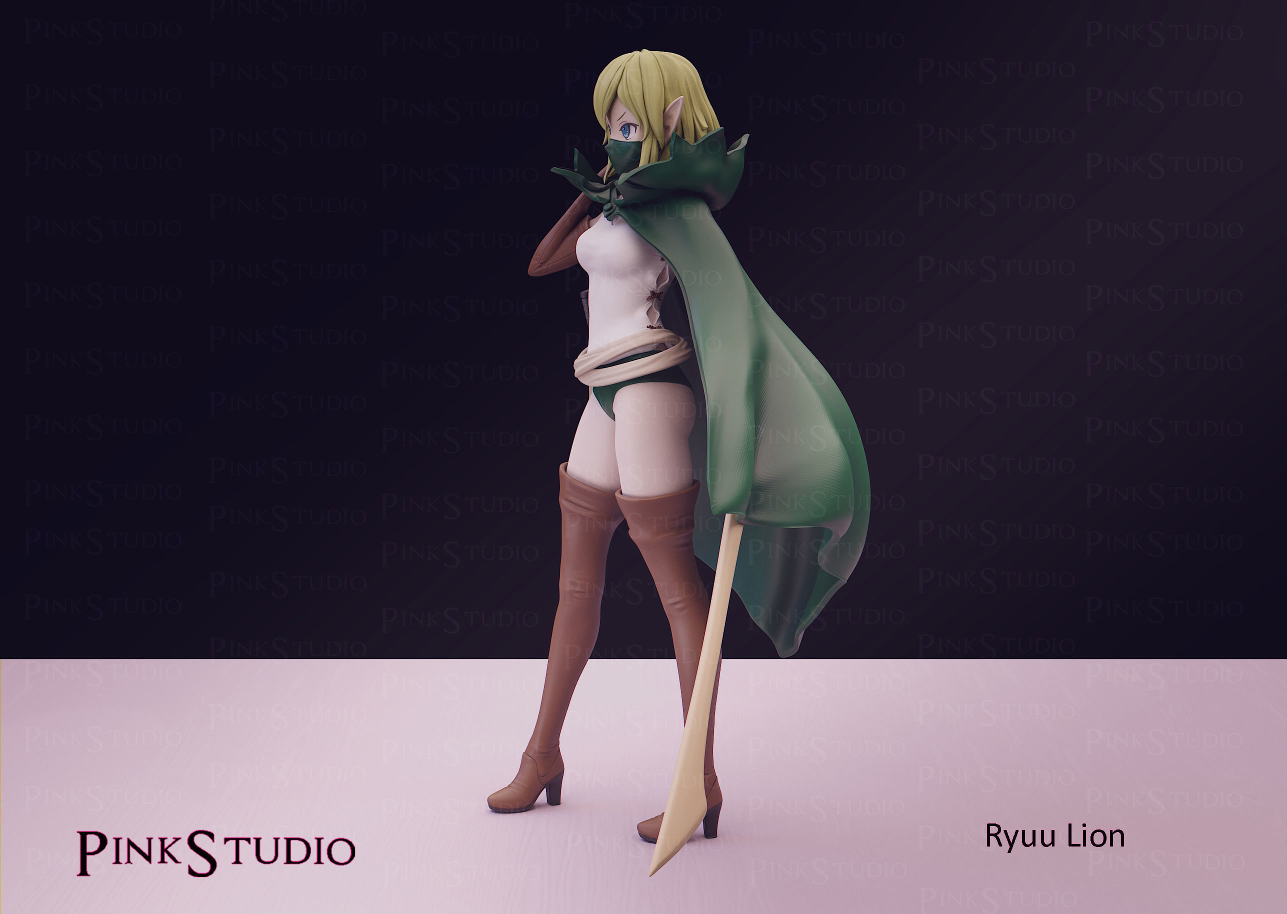 Danmachi - Ryuu Lion 3D print model_7