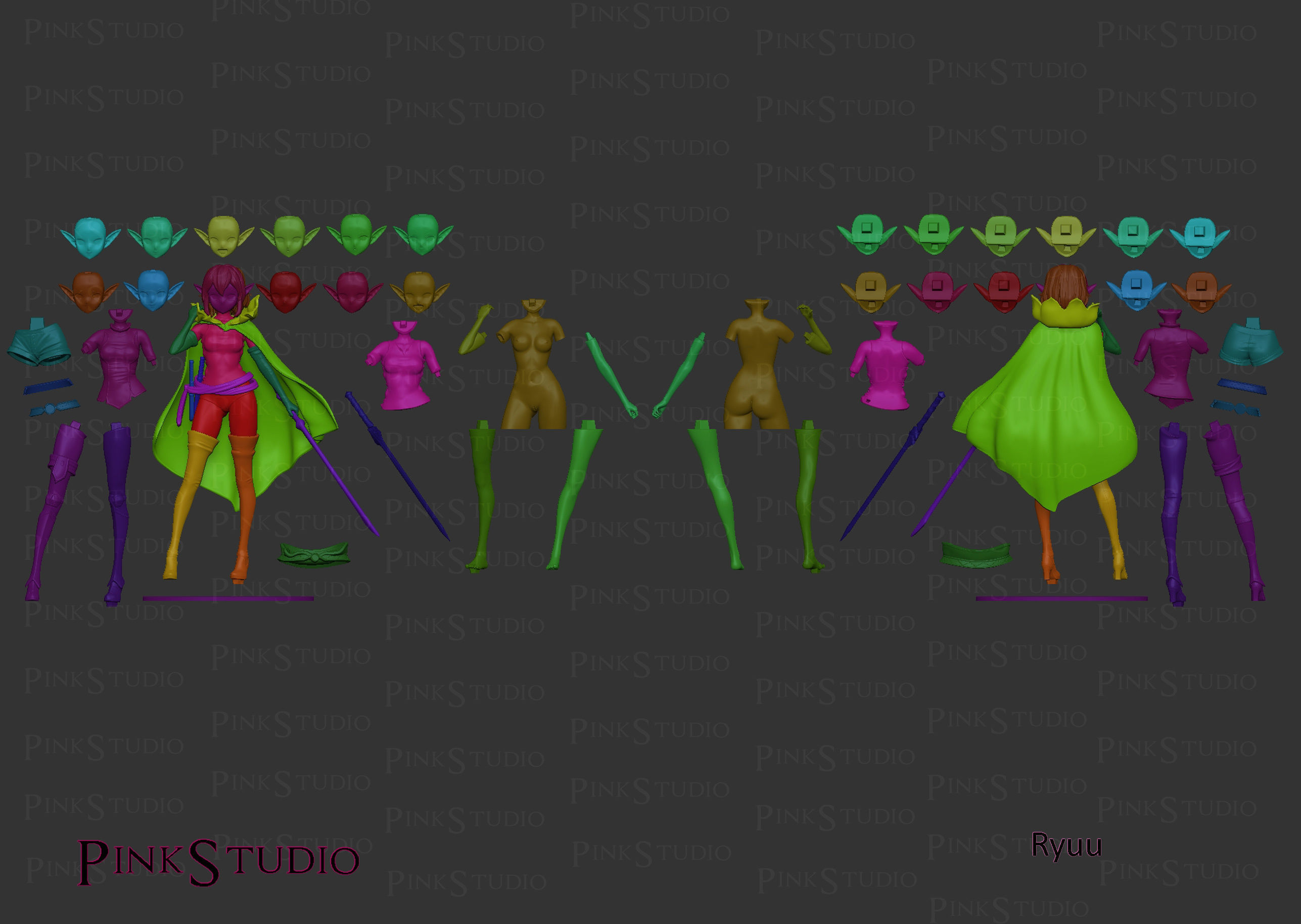 Danmachi - Ryuu Lion 3D print model_15