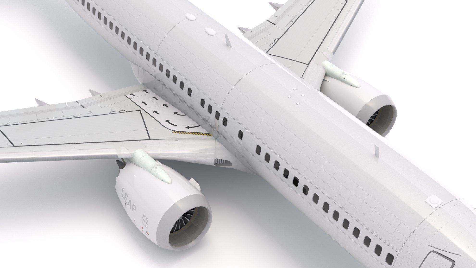 Boeing 737-800 MAX Generic 3D model_7
