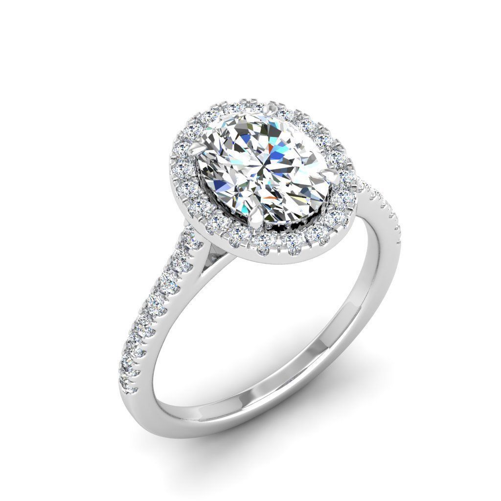 Engagement ring Mia oval 3D print model_25