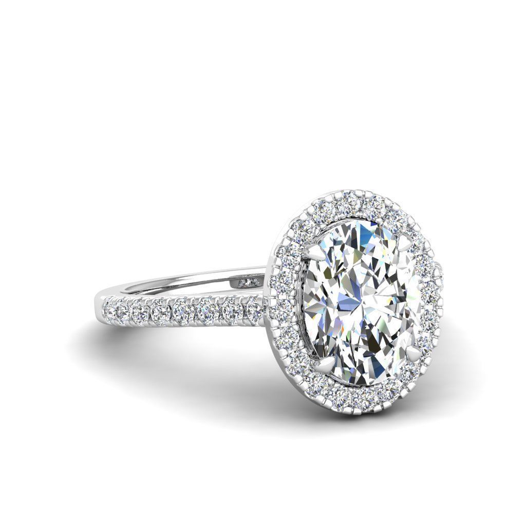 Engagement ring Mia oval 3D print model_21