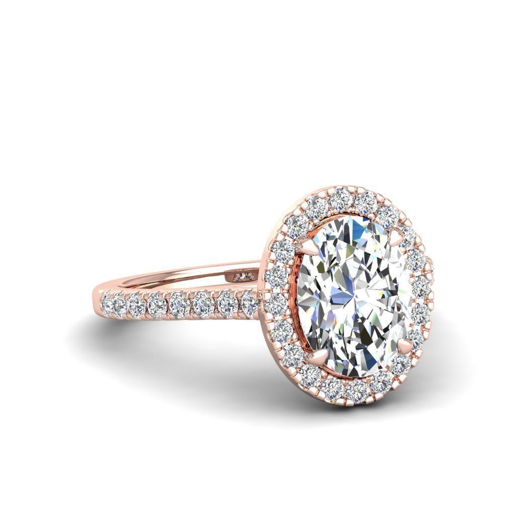 Engagement ring Mia oval 3D print model_19