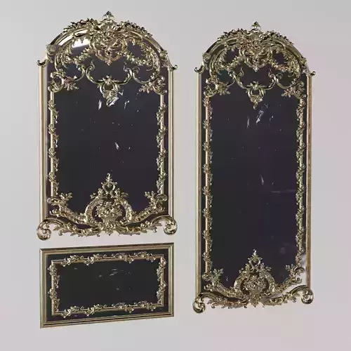Set of mirrors in classic style