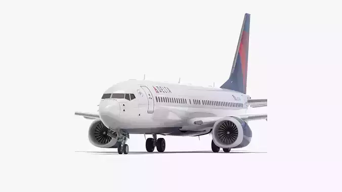 Boeing 737-800 MAX Delta Airlines 3D model