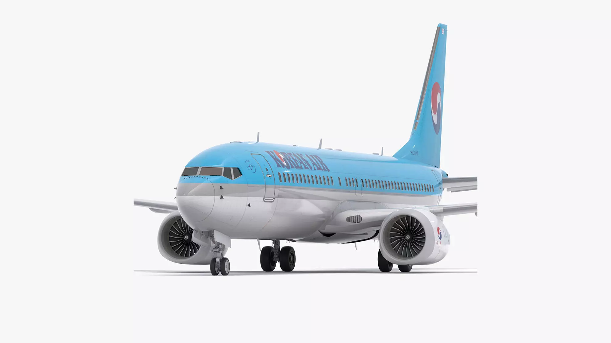 Boeing 737-800 MAX Korean Air 3D model_0
