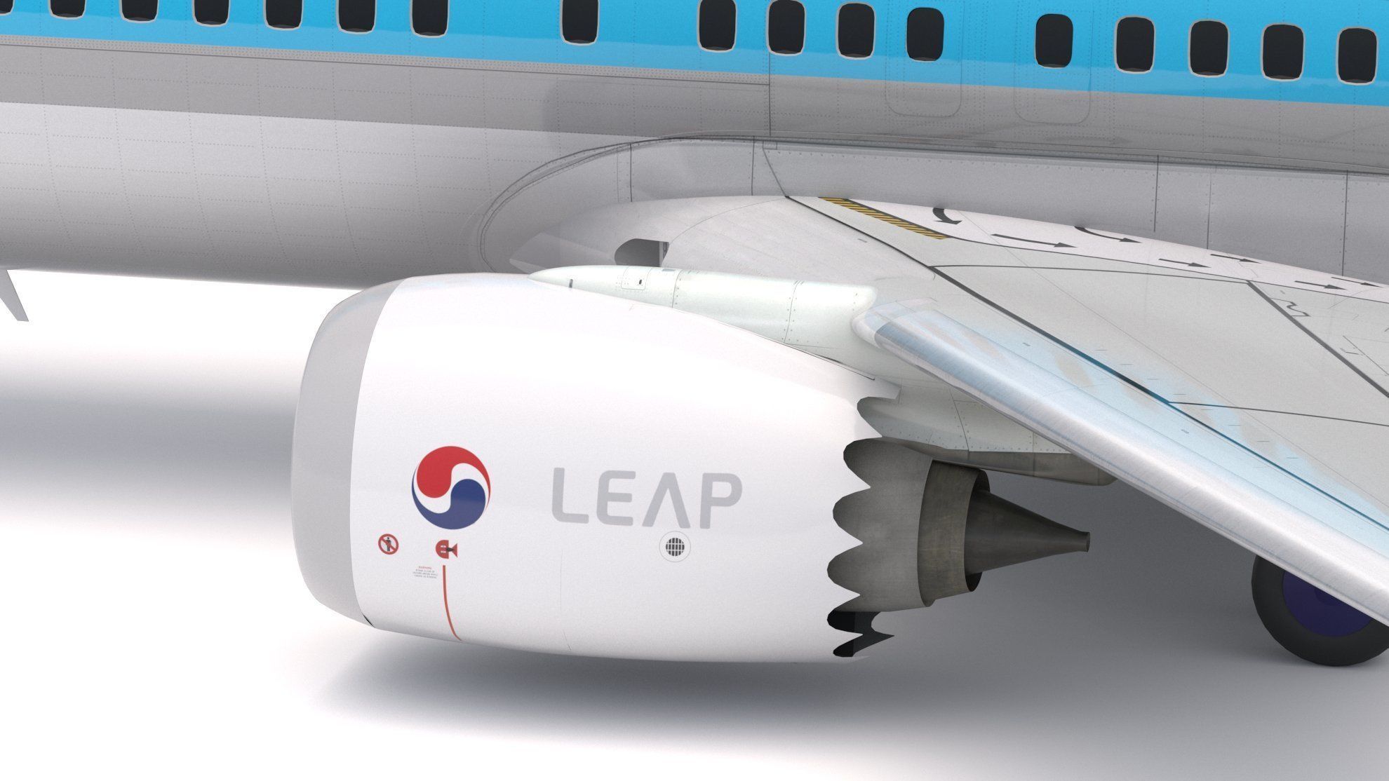 Boeing 737-800 MAX Korean Air 3D model_4