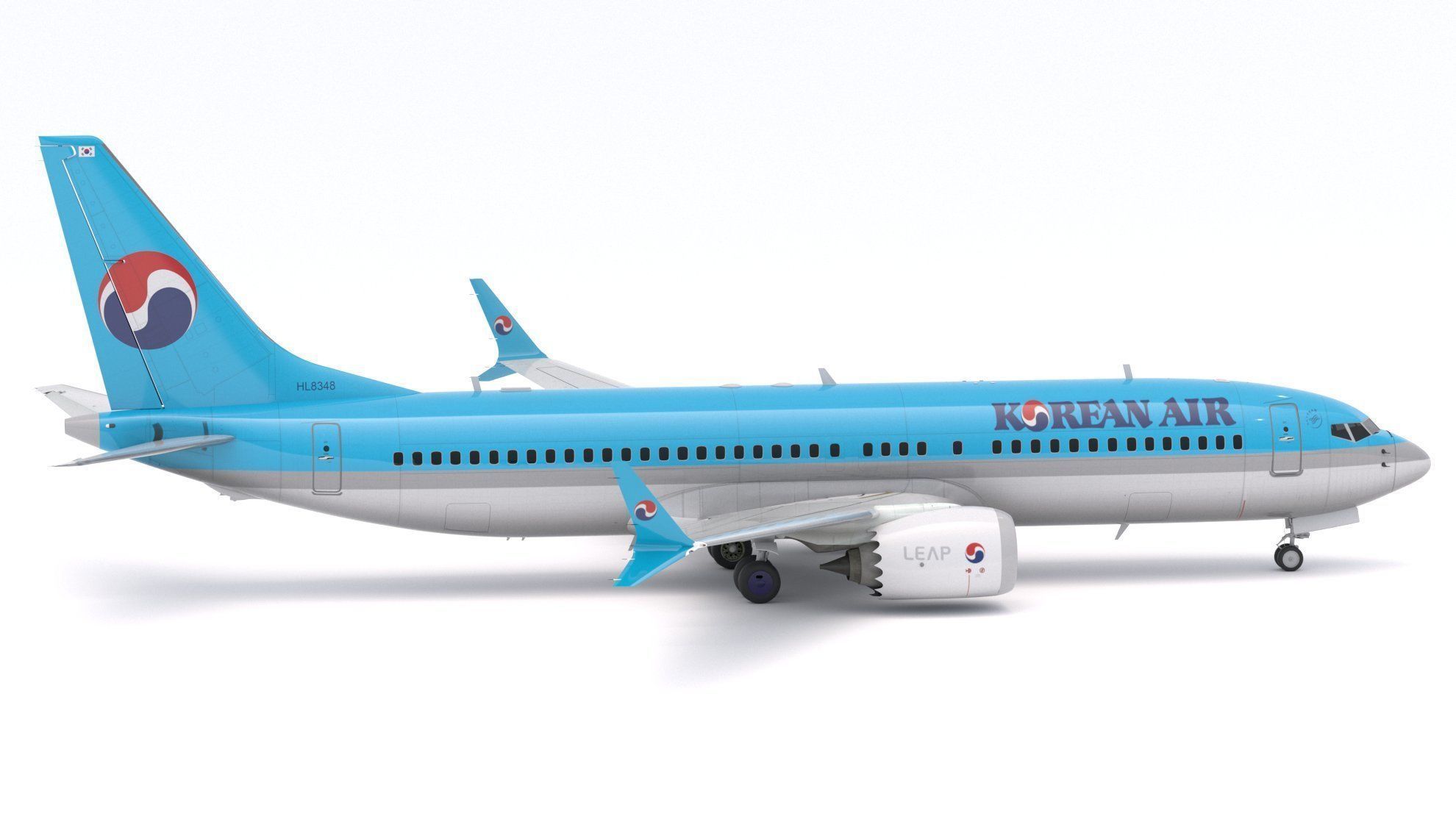 Boeing 737-800 MAX Korean Air 3D model_6