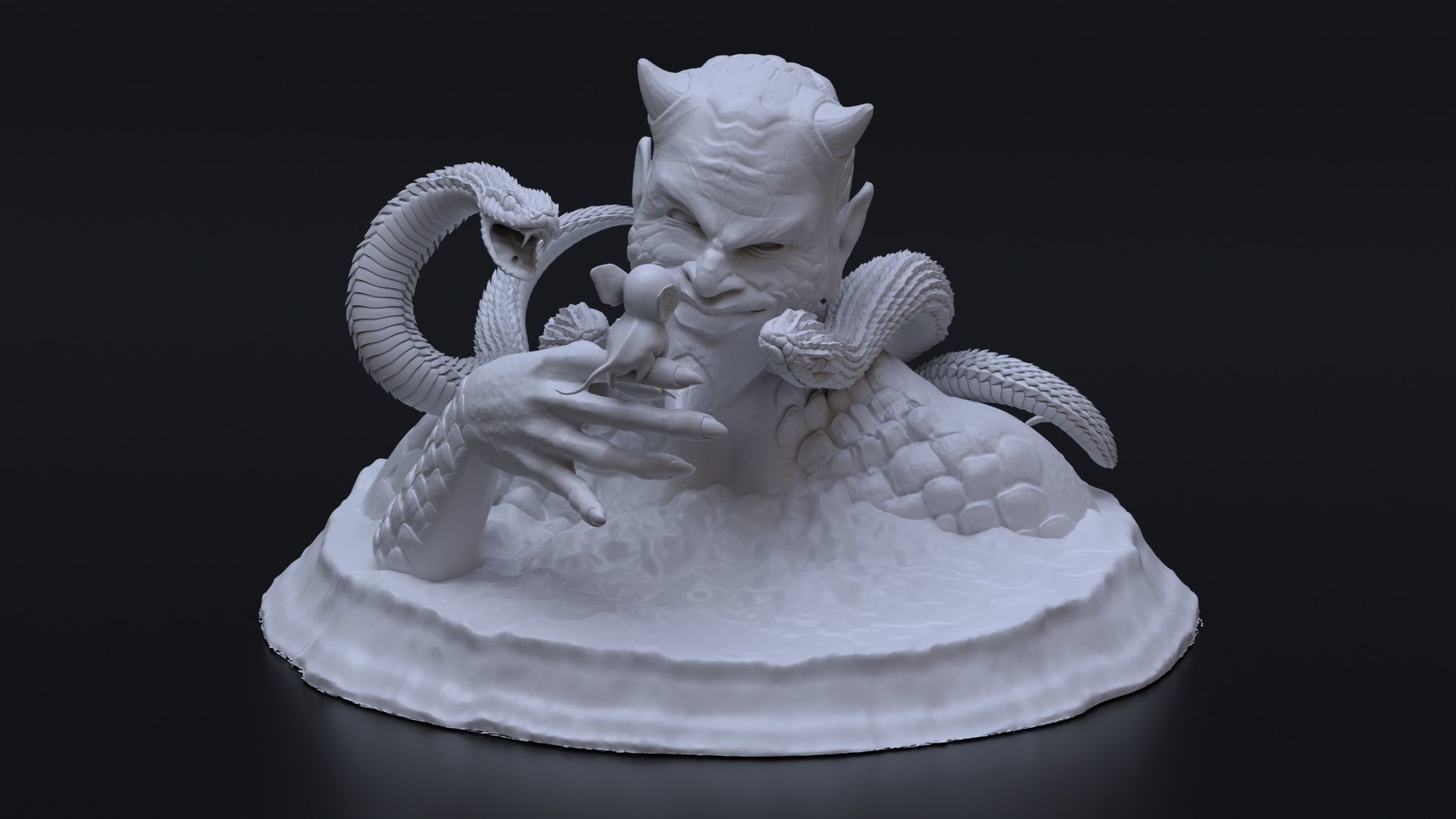 Satan and Pet 3D print 3D model 3D printable | CGTrader