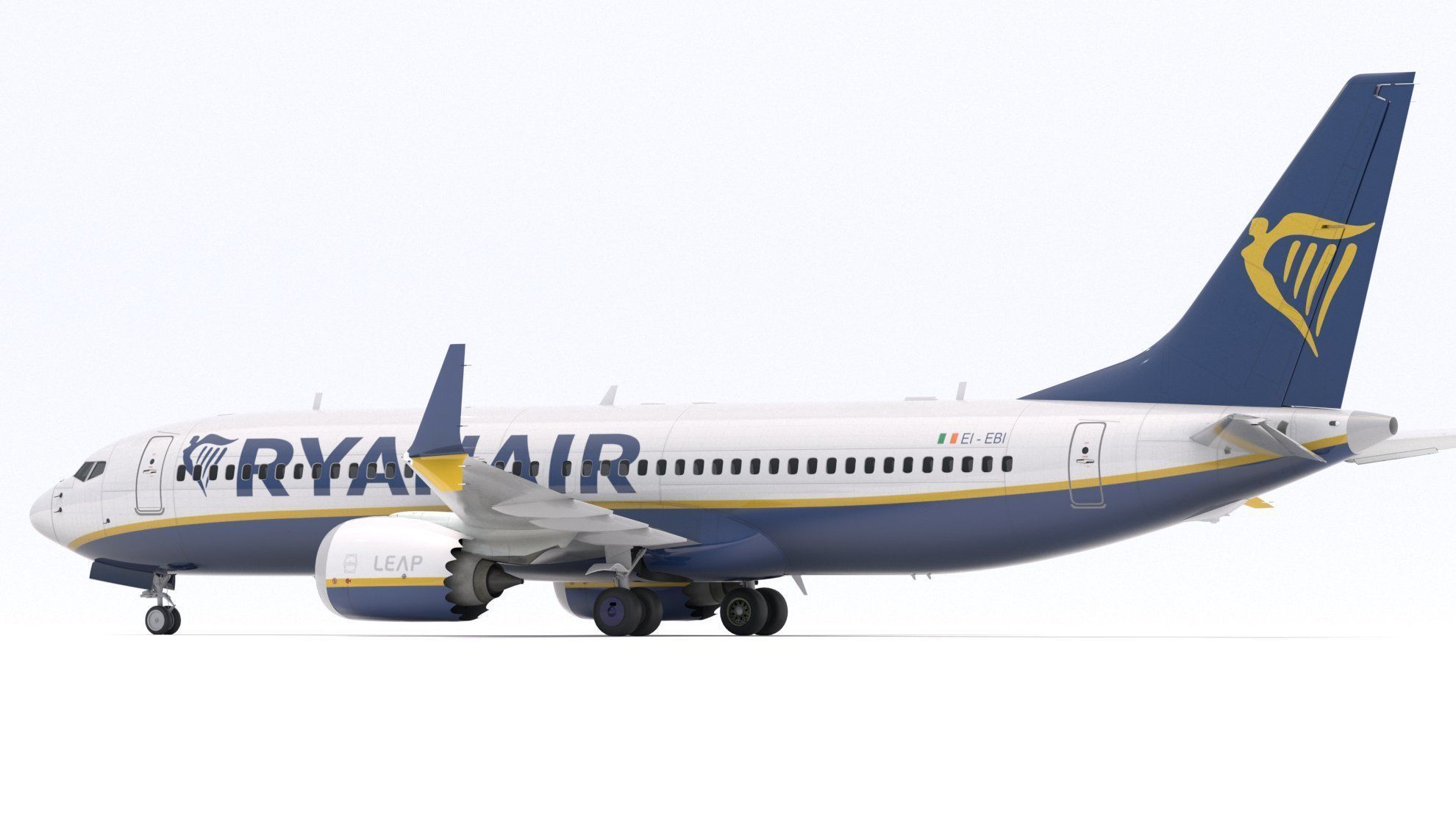 Boeing 737-800 MAX Ryanair 3D model_3