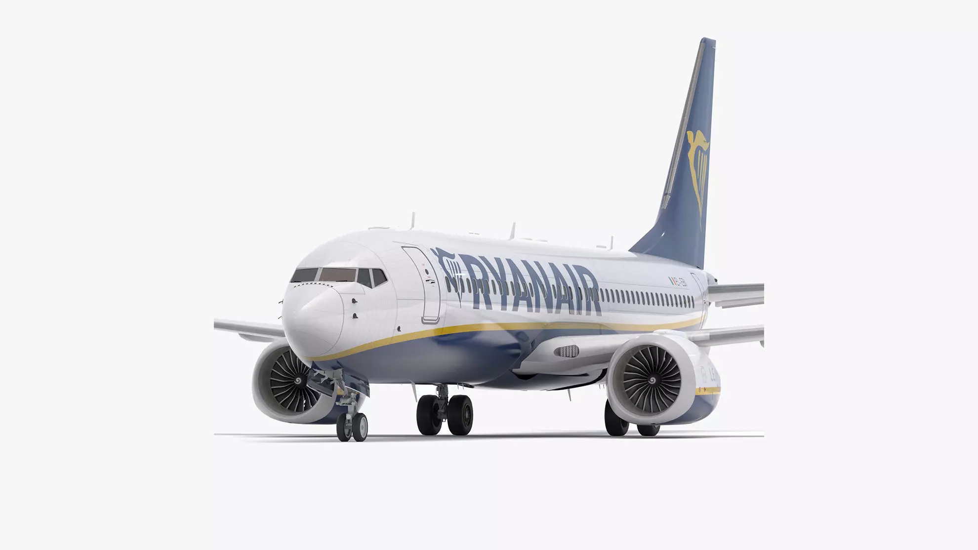 Boeing 737-800 MAX Ryanair 3D model_0