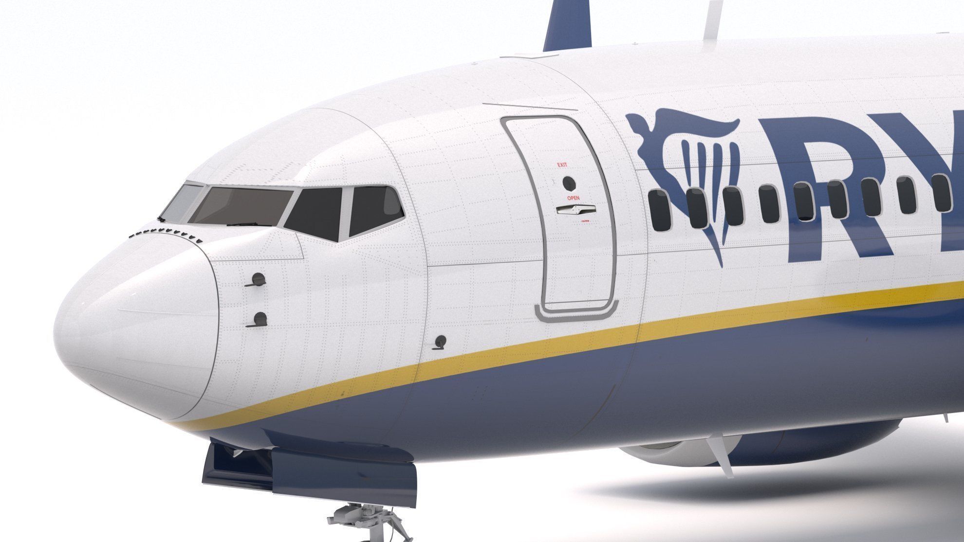 Boeing 737-800 MAX Ryanair 3D model_5
