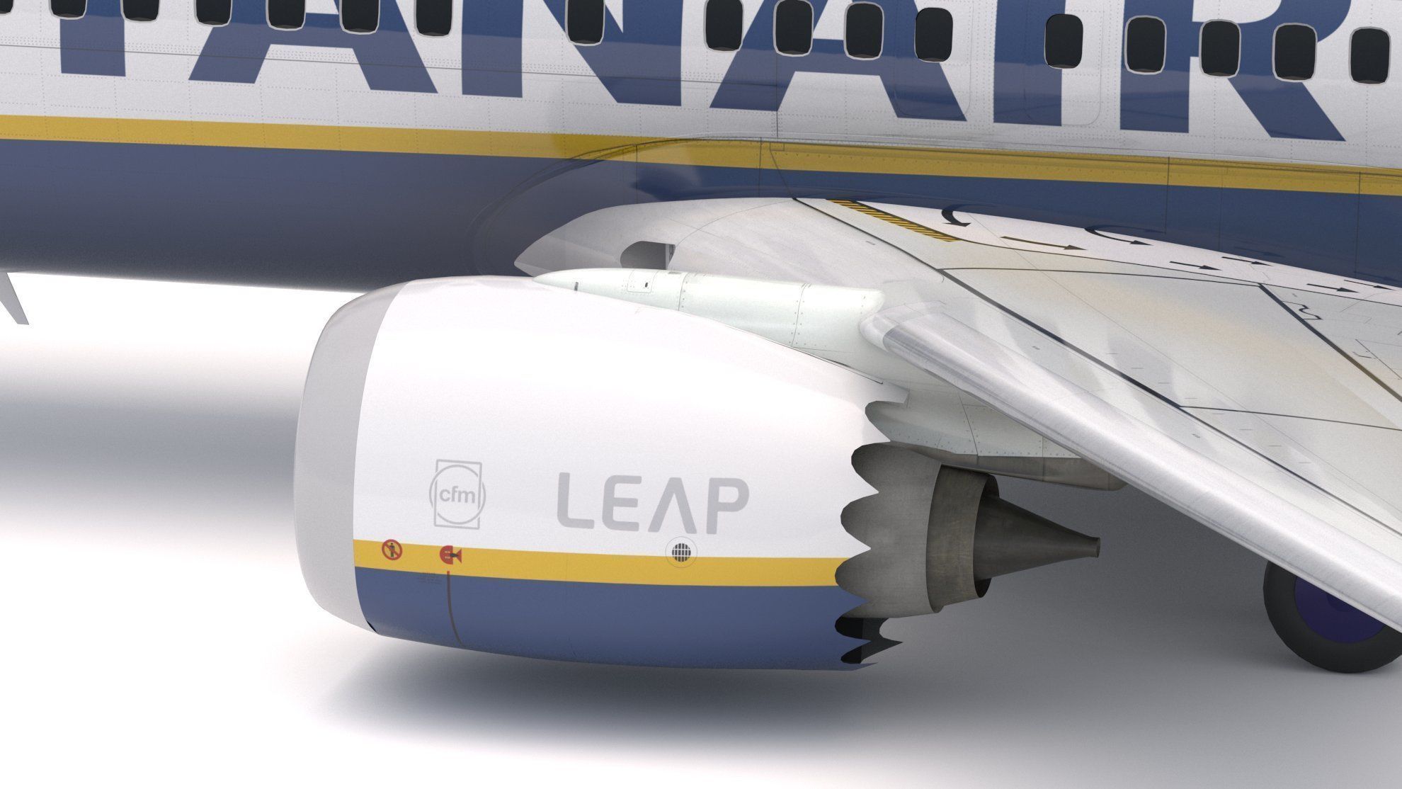 Boeing 737-800 MAX Ryanair 3D model_4