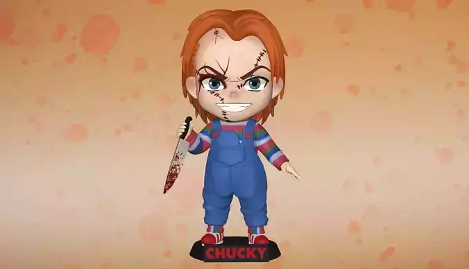 Chucky Chibi 3D print model