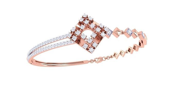High Jewelry Italian Diamond Bracelets 3dm stl obj gltf 3D print model