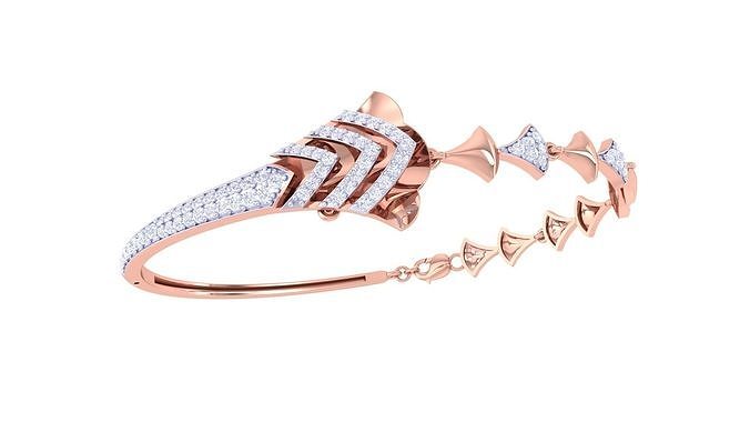 High Jewelry Italian Diamond Bracelets 3dm stl obj gltf 3D print model