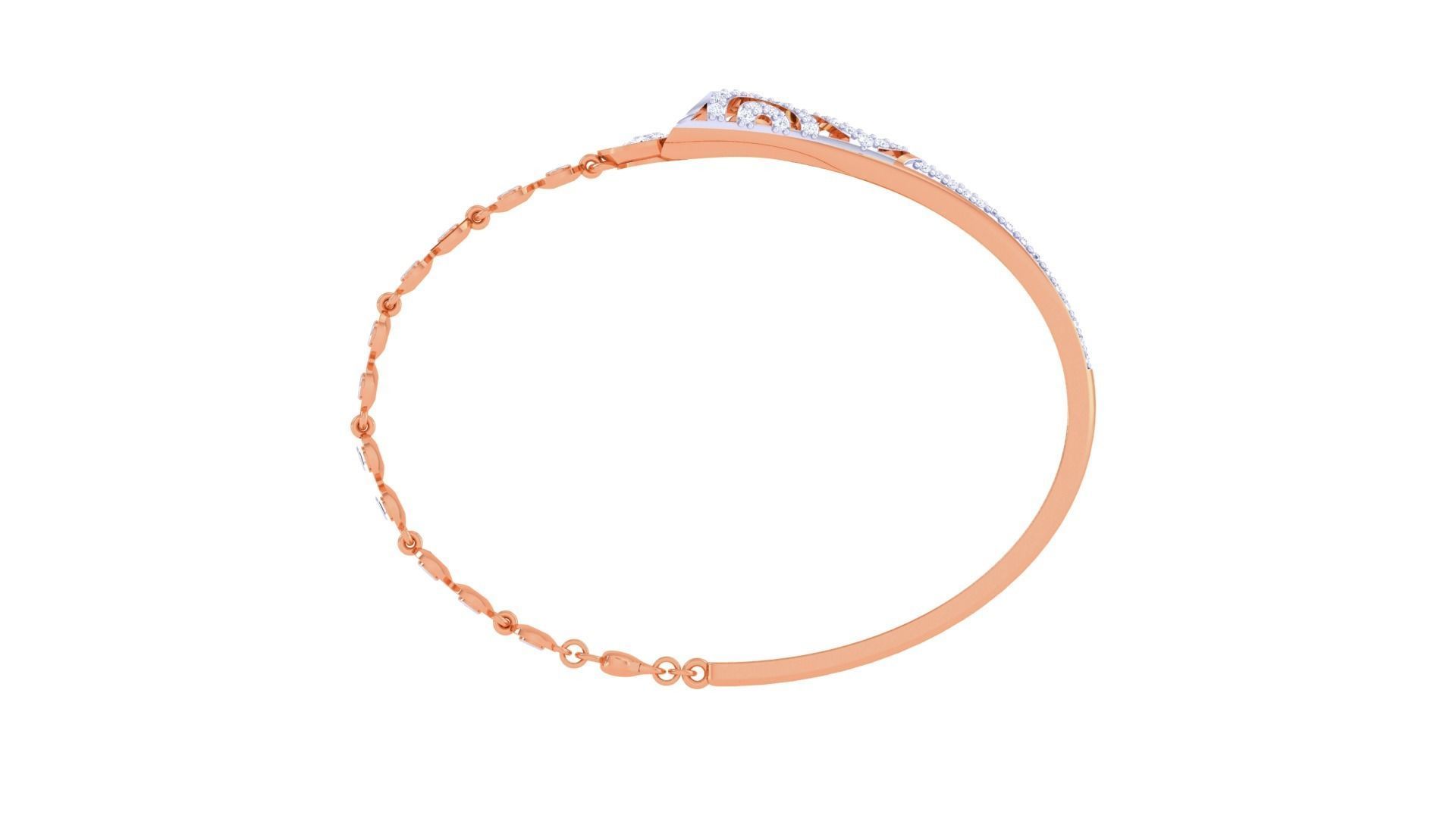 Links High Jewelry Italian Diamond Bracelets 3dm stl obj gltf 3D print model_12