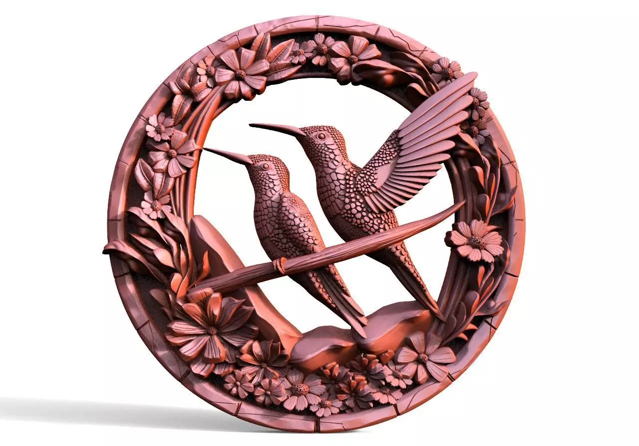 Hummingbirds CNC 3D print model