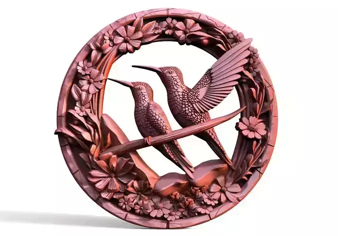 Hummingbirds CNC 3D print model