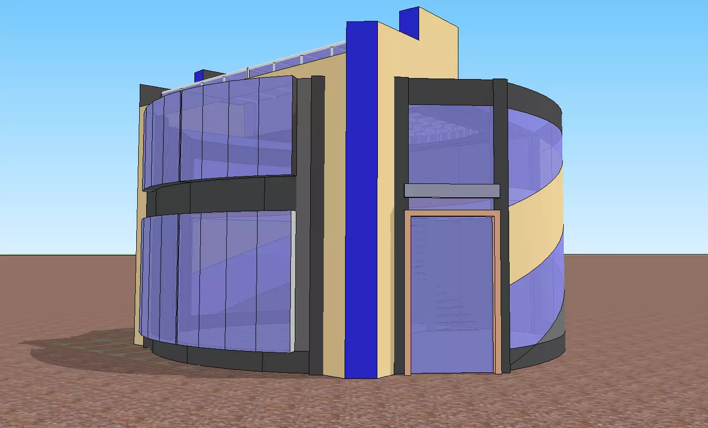 Adahome building Free 3D model