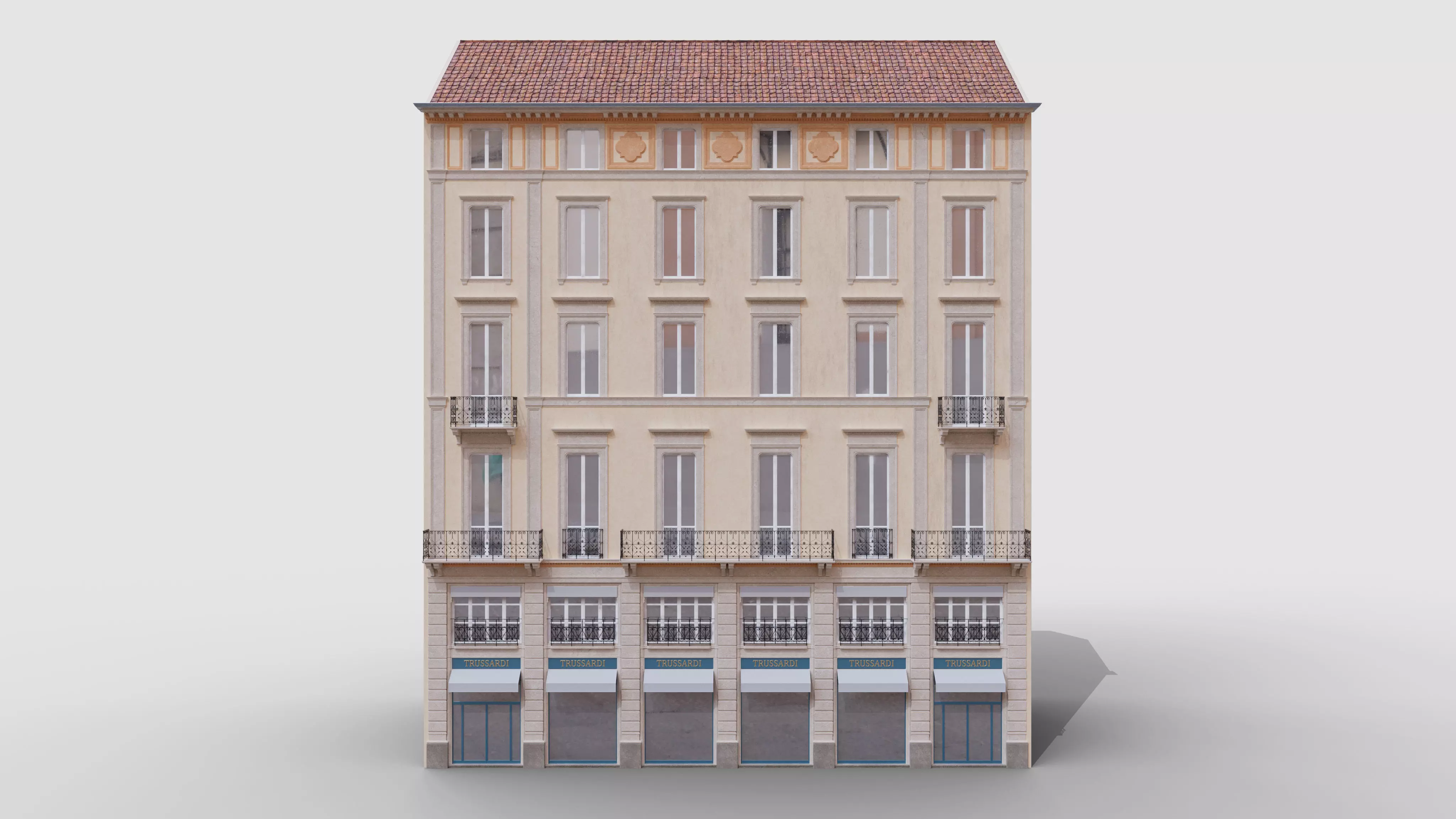 Classic Italian Building 3 3D model_0