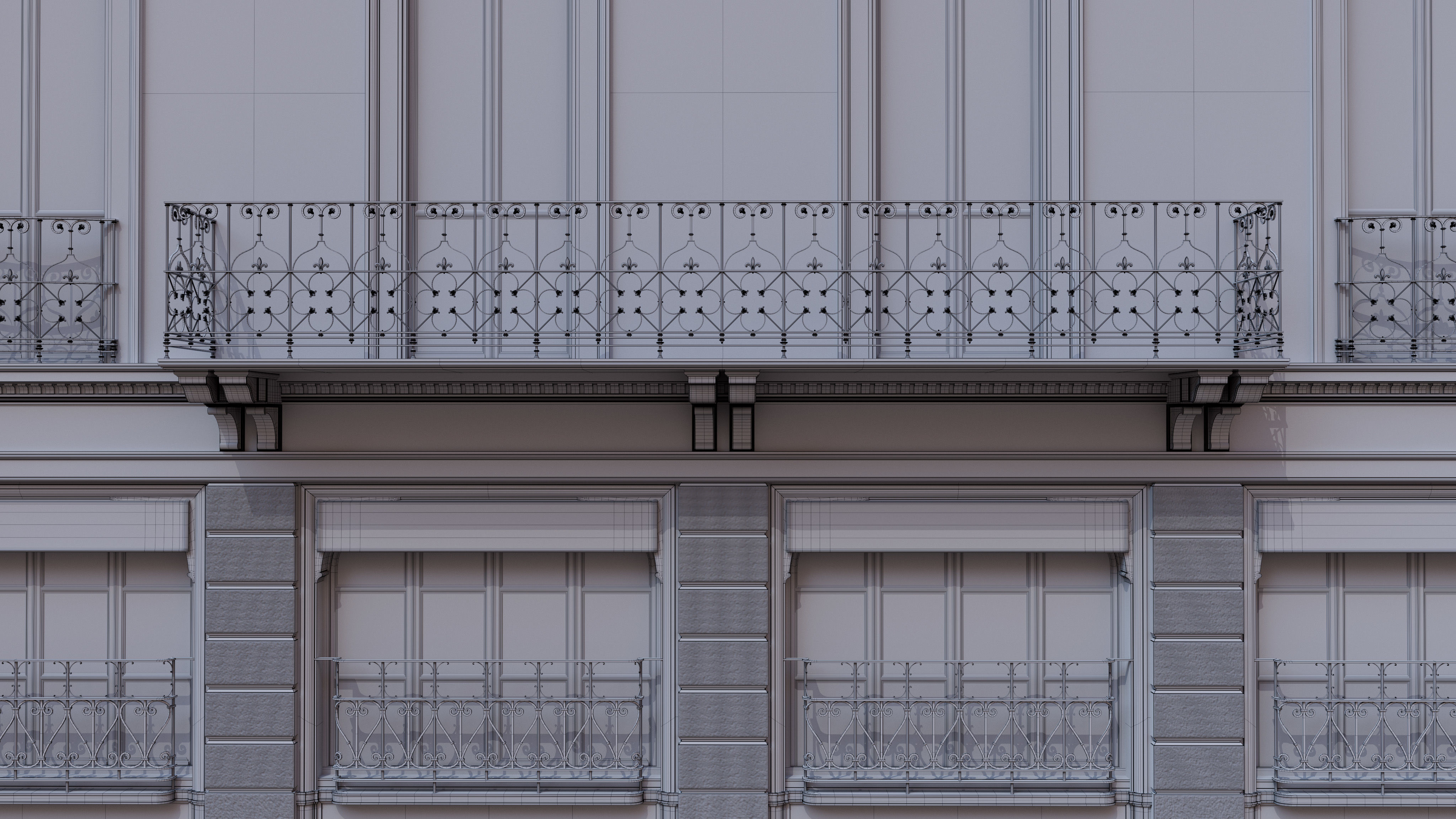 Classic Italian Building 3 3D model_5