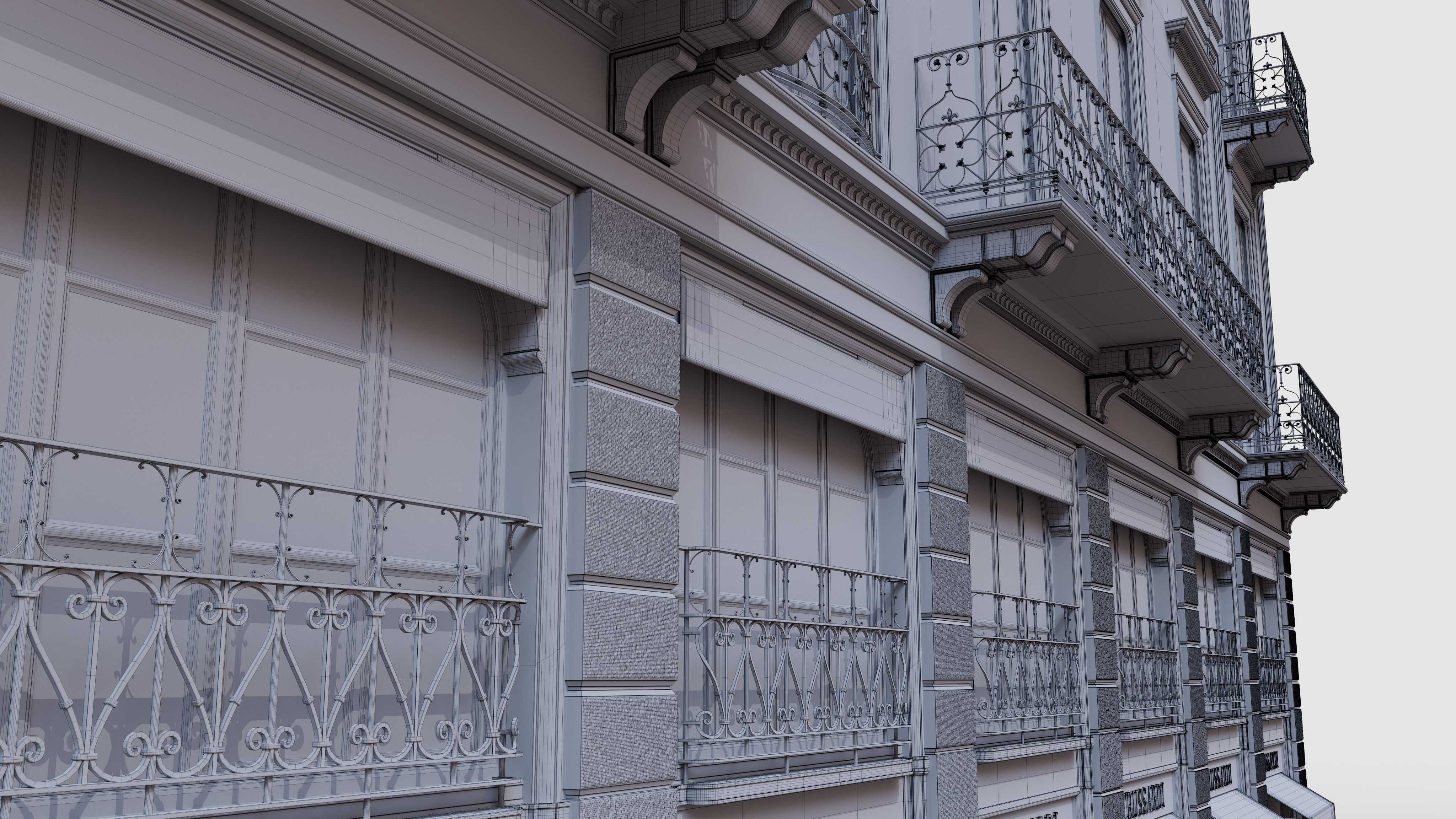 Classic Italian Building 3 3D model_4