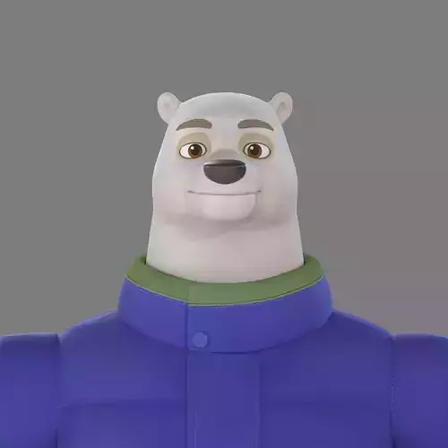 cartoon PolarBear Anthropomorpha