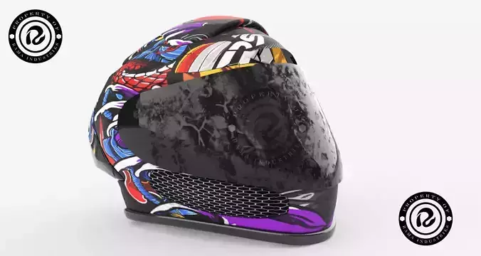3D Render Helmet Design H1