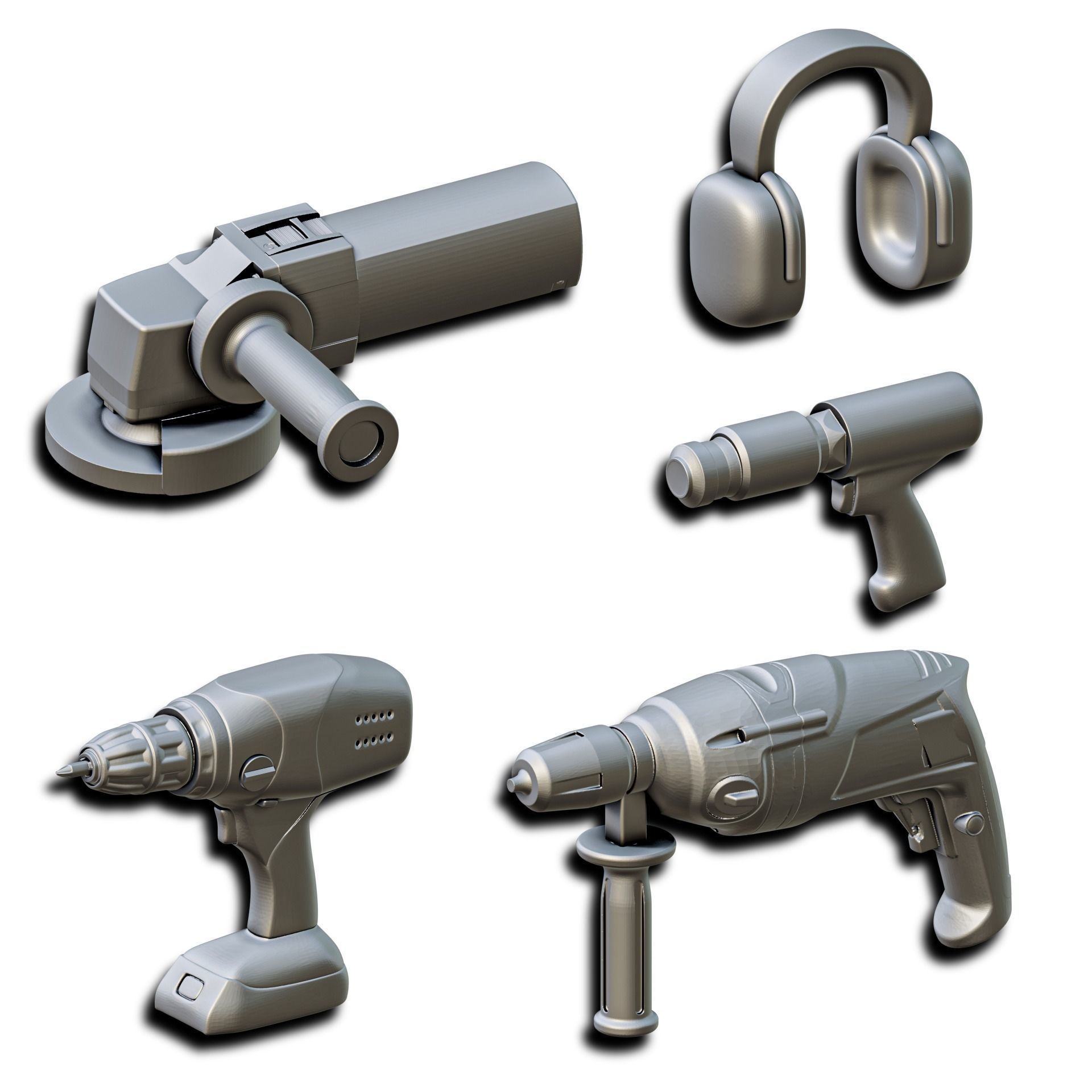 Garage Accessories Diorama Pack 3D print model_3