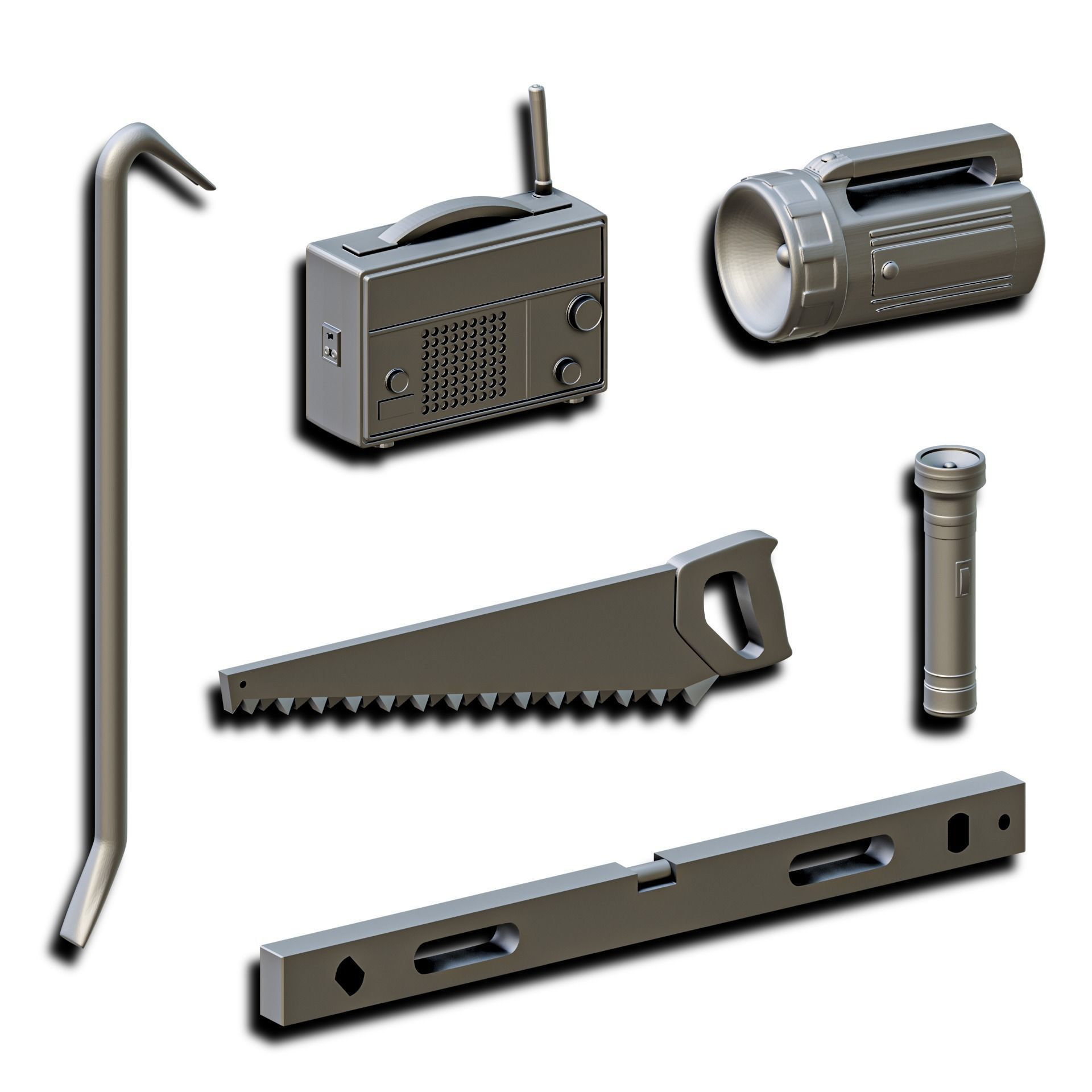 Garage Accessories Diorama Pack 3D print model_6