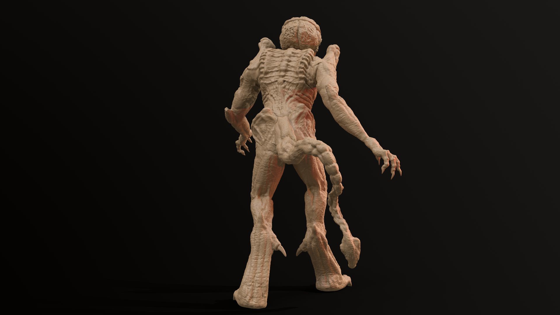 Pumpkinhead Printable three poses and base 3D print model_15