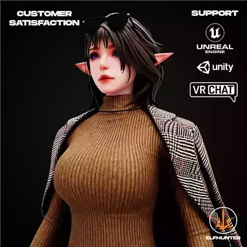 EXCLUSIVE ELF HUNTER EDITION RIGGED CHARACTER ELF WORK COLLEAGUE