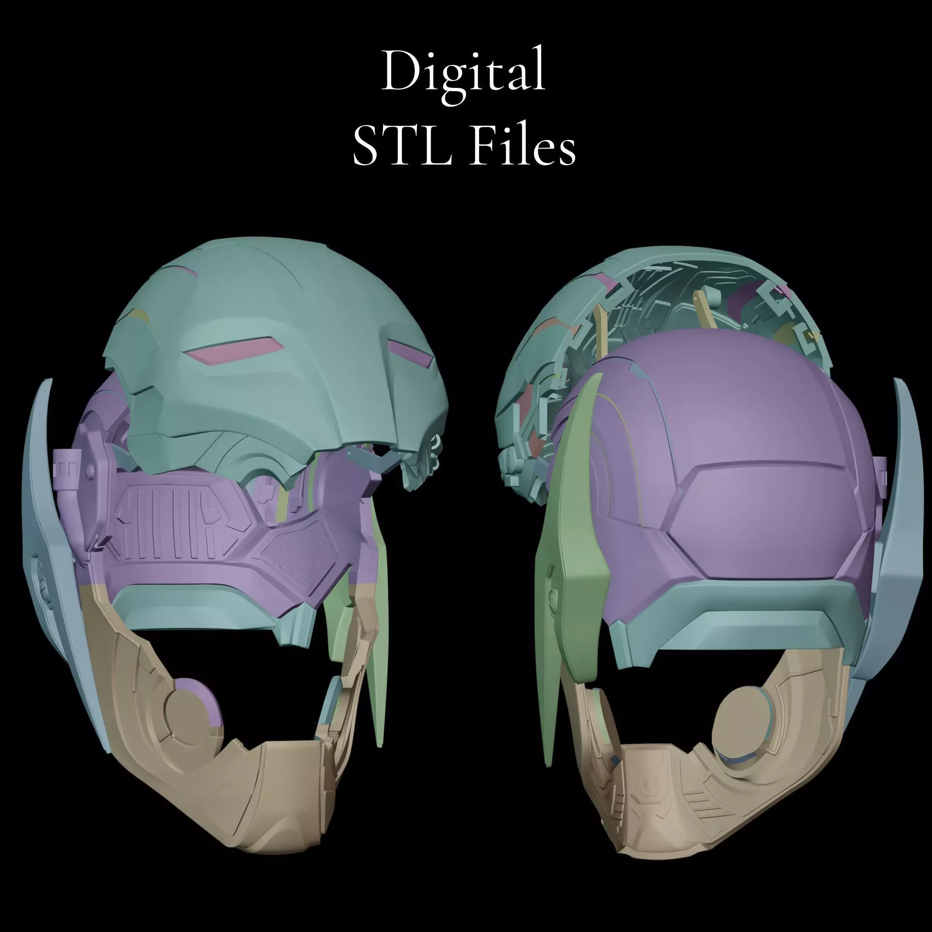 Ultron Sentry Motorized 3D Printable Helmet 3D print model_0