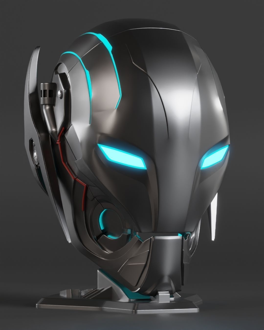 Ultron Sentry Motorized 3D Printable Helmet 3D print model_2