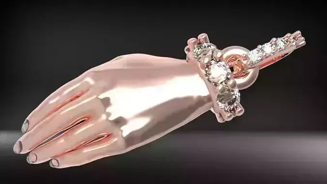 Hand Pendant Protection Victorian Amulet Charm Grasping  Jewelry